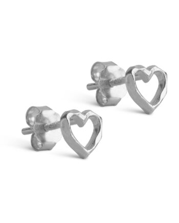 Enamel Copenhagen øreringe Studs Heart Silver Colour