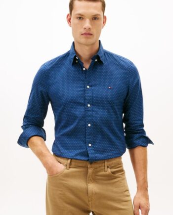Flex Poplin Mini Print Sf Shirt