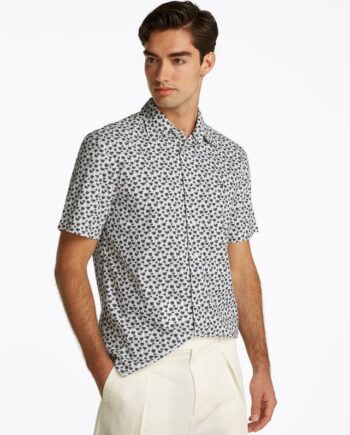Flex Poplin Palm Ss Sf Shirt