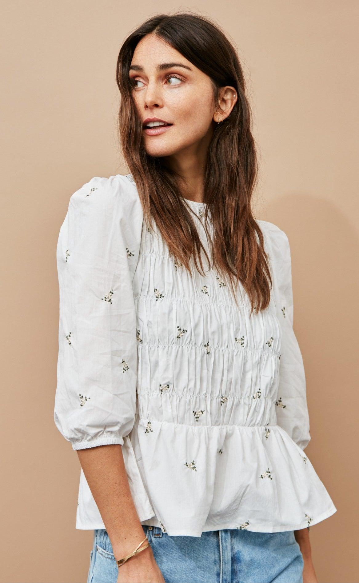 Freequent Bluse Briana Off White Mix