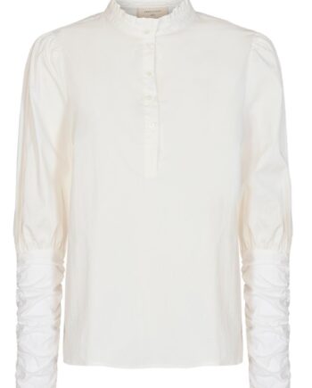 Freequent Bluse Frances Flounce Offwhite