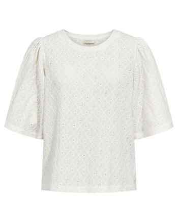 Freequent Bluse Kiona Star Off-white