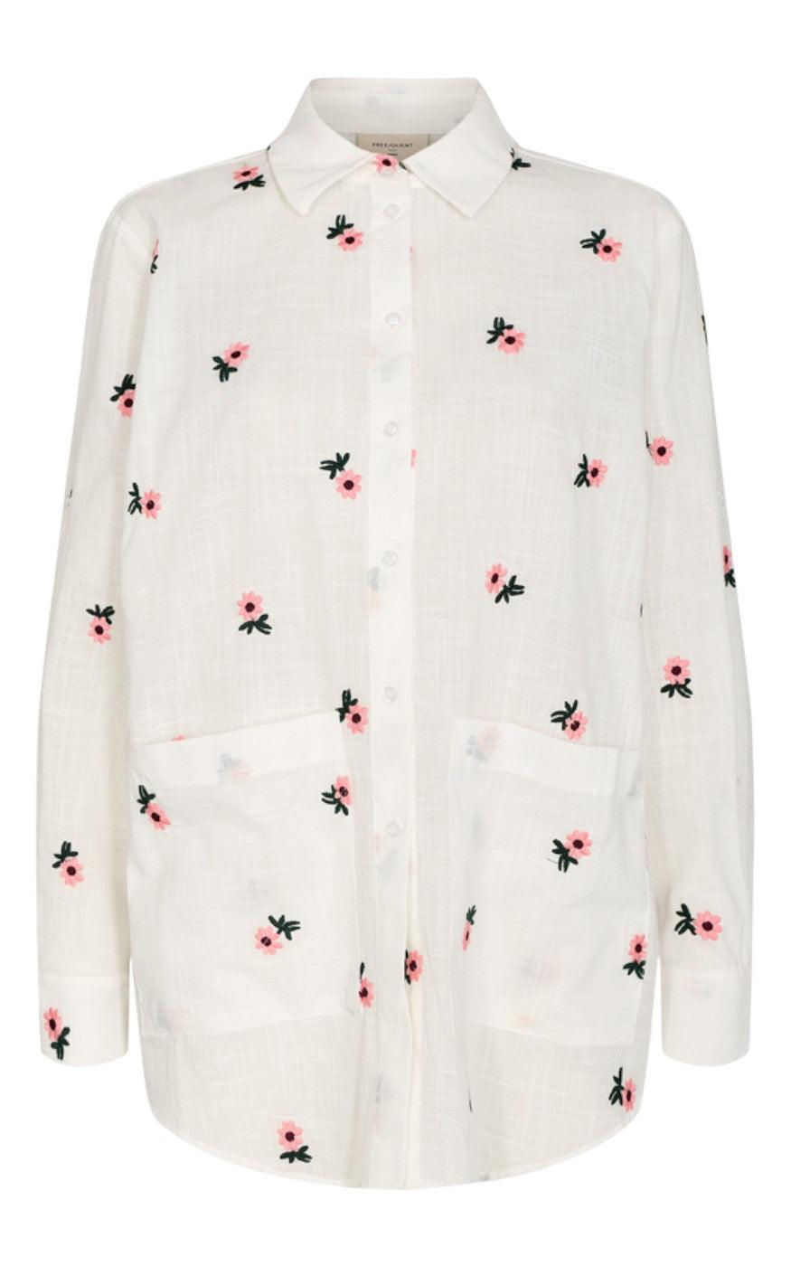 Freequent Bluse Liviray Off White Mix