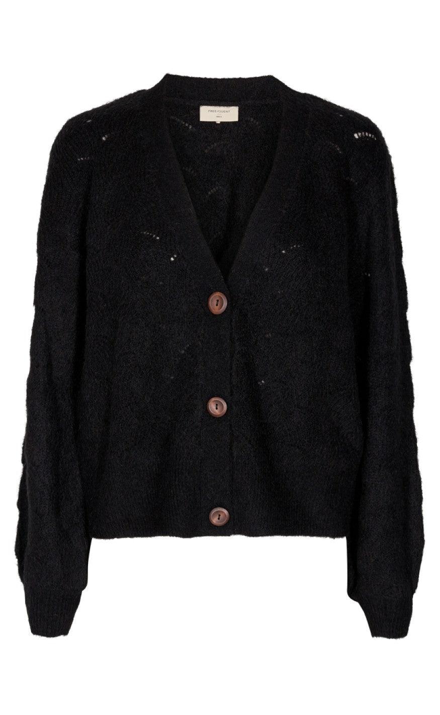 Freequent Cardigan Hill Black Solid