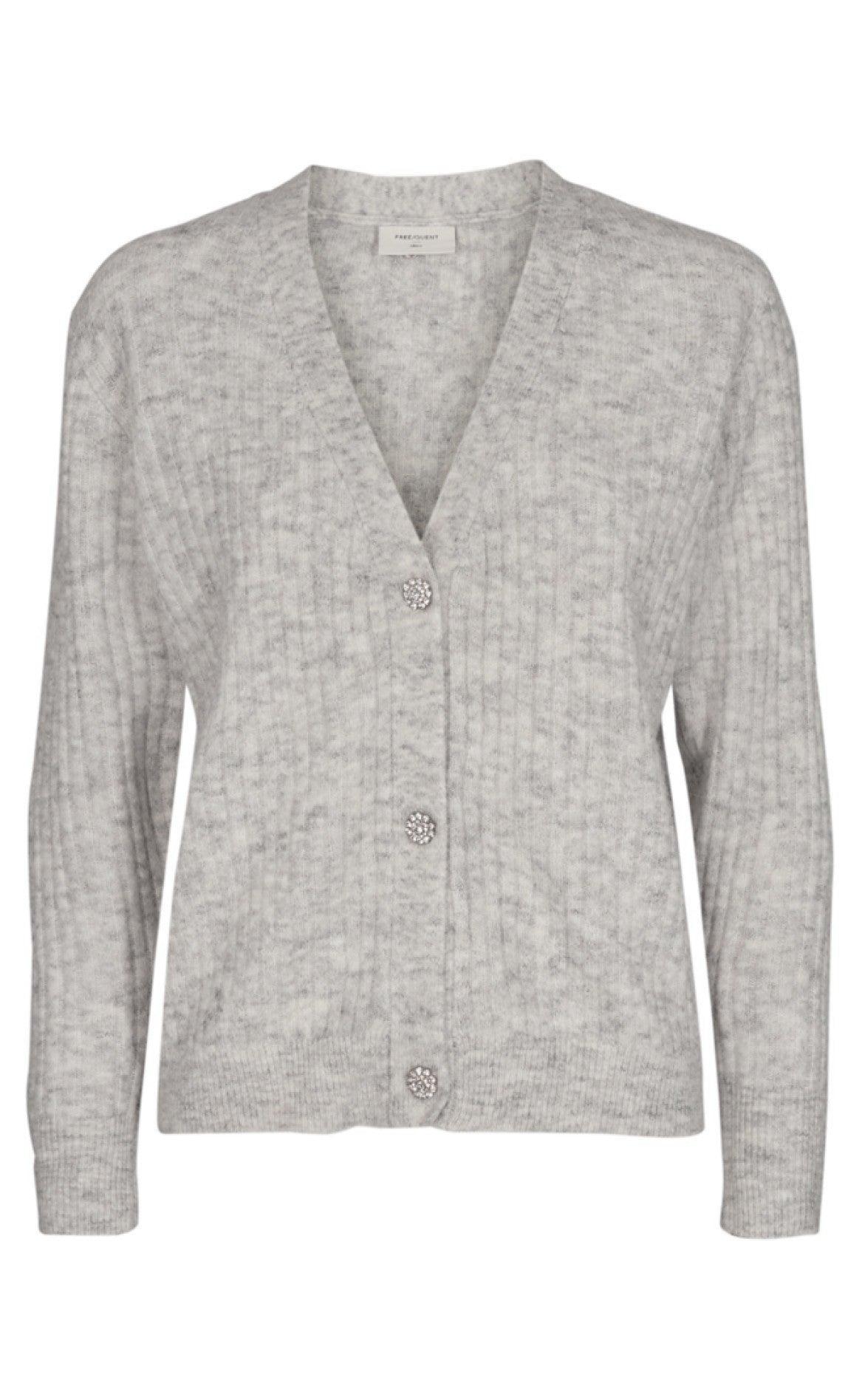 Freequent Cardigan Hilla Diamond Oatmeal Melange