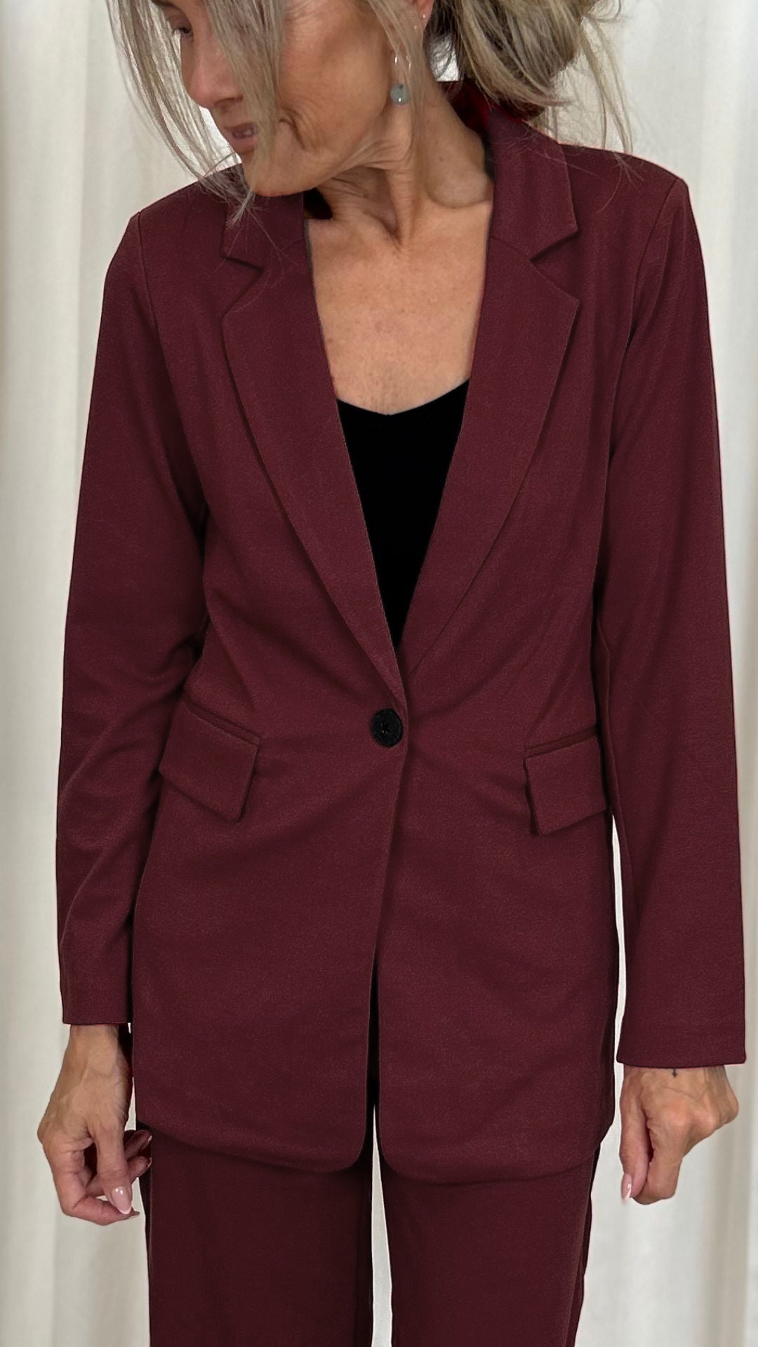 Freequent Jakke Blazer Nanni Structure Port Royale Melange