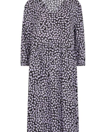 Freequent Kjole Adney Black With Lavender