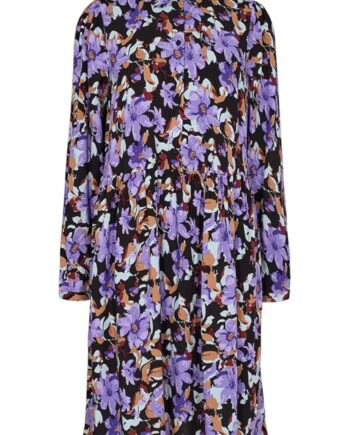 Freequent Kjole Adney Purple Sapphire    Black
