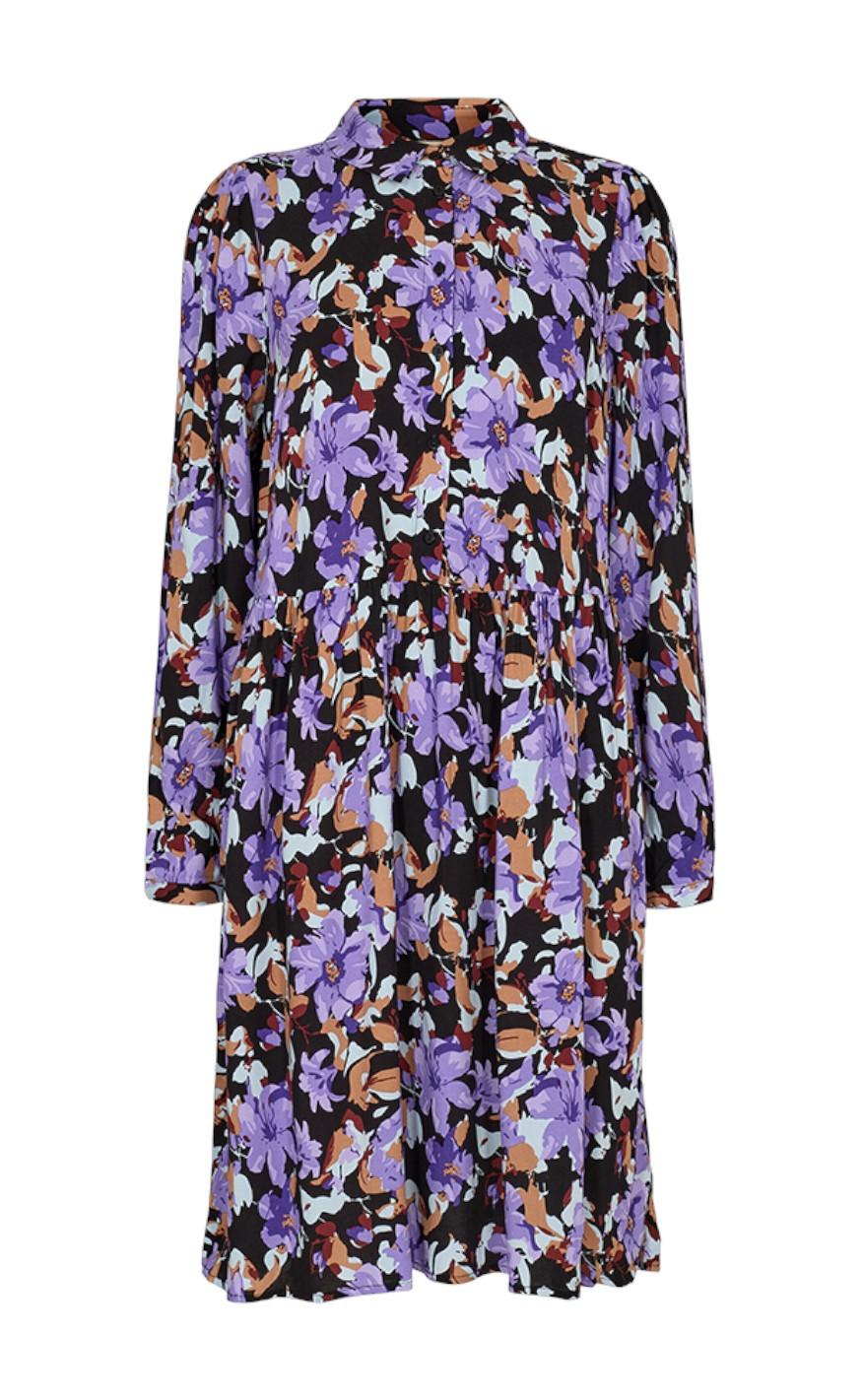 Freequent Kjole Adney Purple Sapphire Black