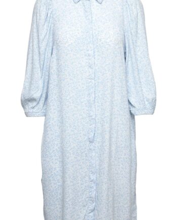 Freequent Kjole Elsie Chambray Blue Mix