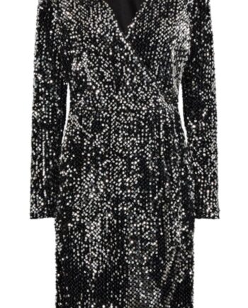 Freequent Kjole Evaly Black    Silver