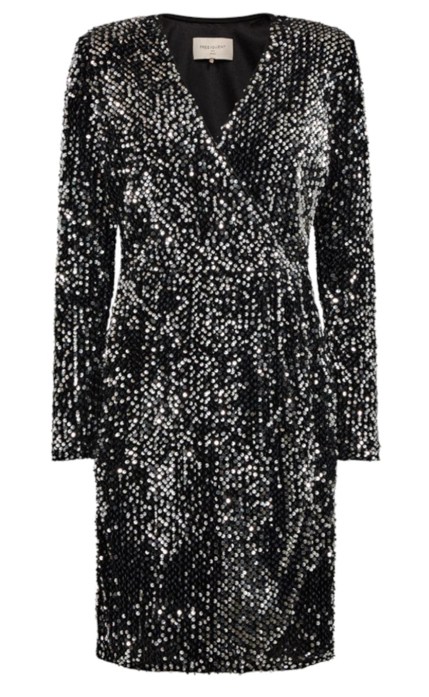 Freequent Kjole Evaly Black Silver