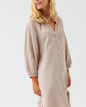 Freequent Kjole Lava Kaftan Sand Melange