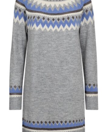 Freequent Kjole Mayfair Medium Grey Melange    Wedgewood