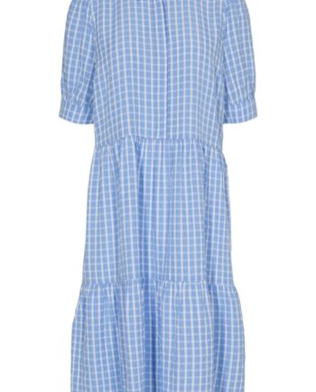 Freequent Kjole Scat Chambray Blue Mix