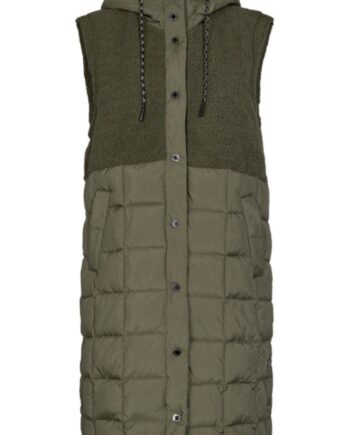 Freequent Long Vest Olga Olive Night
