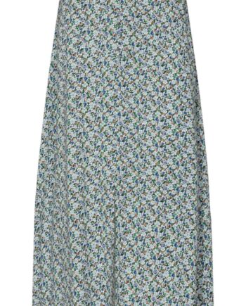 Freequent Nederdel Agnes Chambray Blue Mix