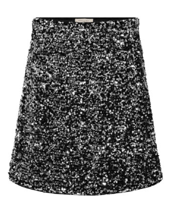 Freequent Nederdel Lune Black    Silver