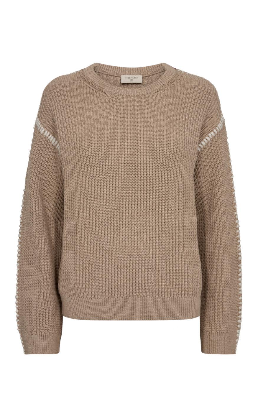 Freequent Pullover Ipen Simply Taupe Moonbeam