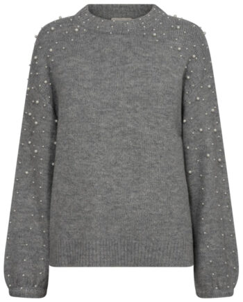 Freequent Pullover Pearl Medium Grey Melange