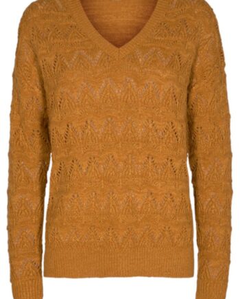 Freequent Pullover Tina Bone Brown Melange