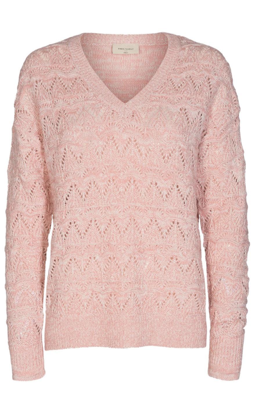 Freequent Pullover Tina Pale Mauve Melange