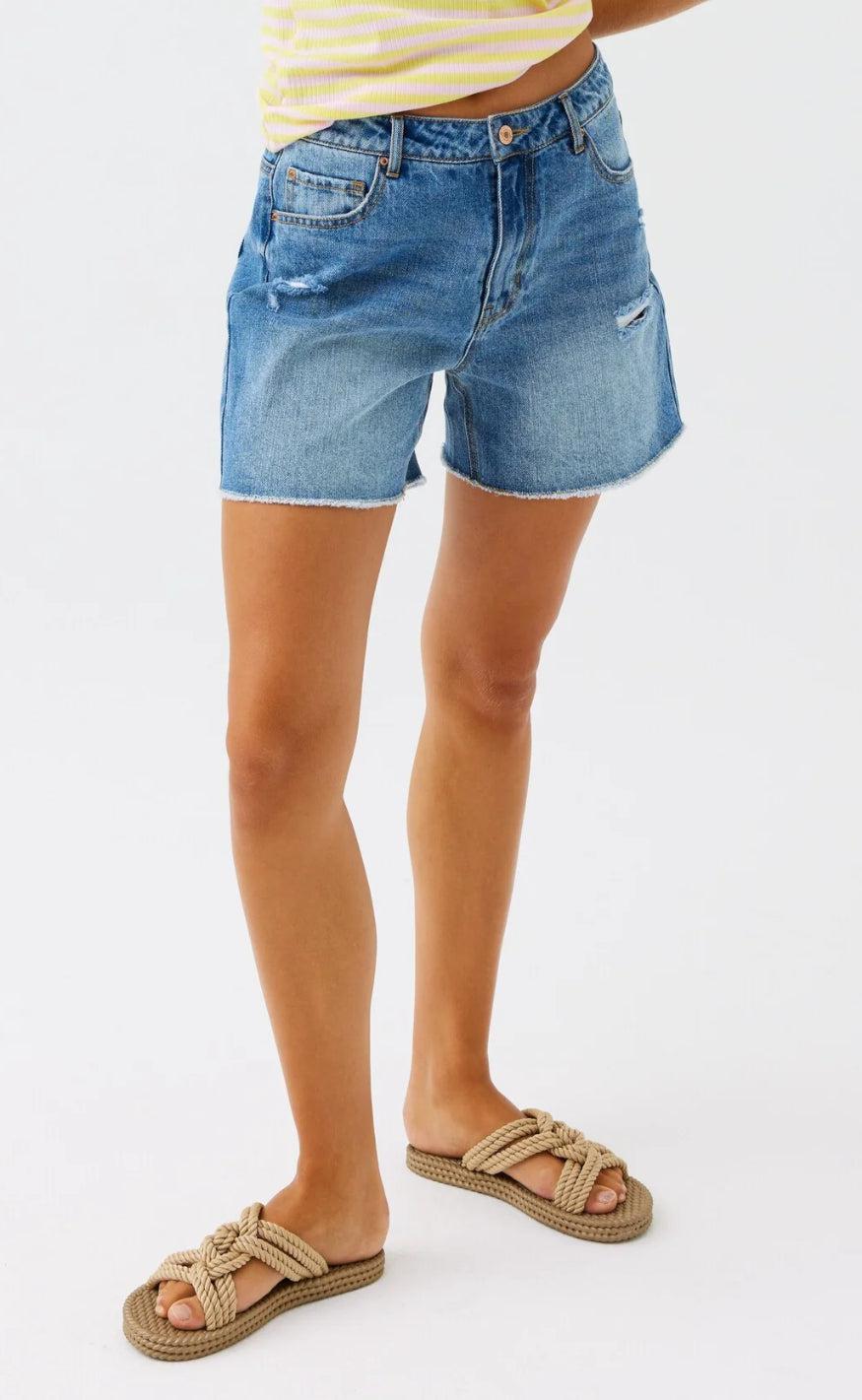 Freequent Shorts Bagger Medium Blue