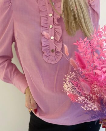 Freequent Skjorte April Lilac Sachet