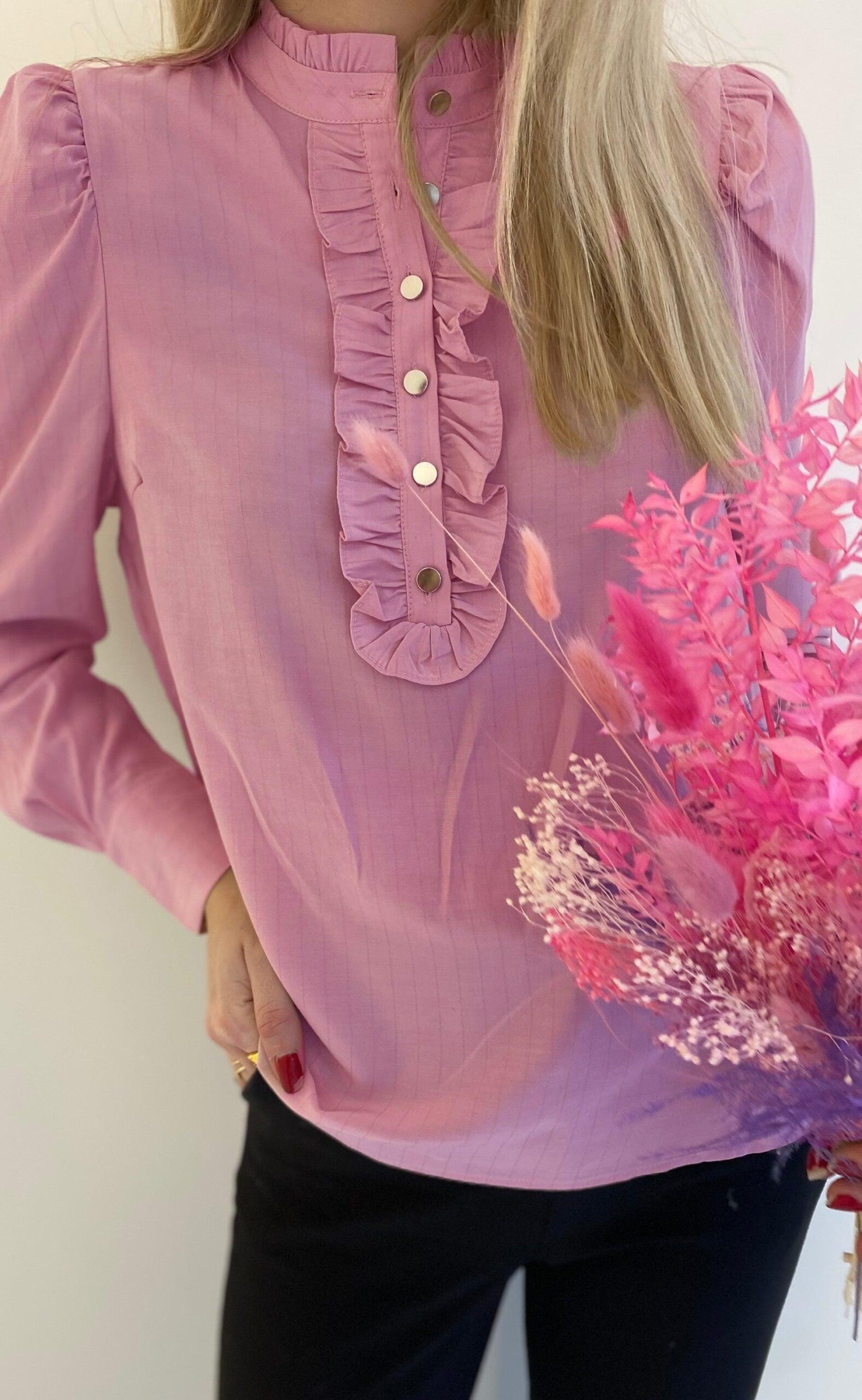 Freequent Skjorte April Lilac Sachet