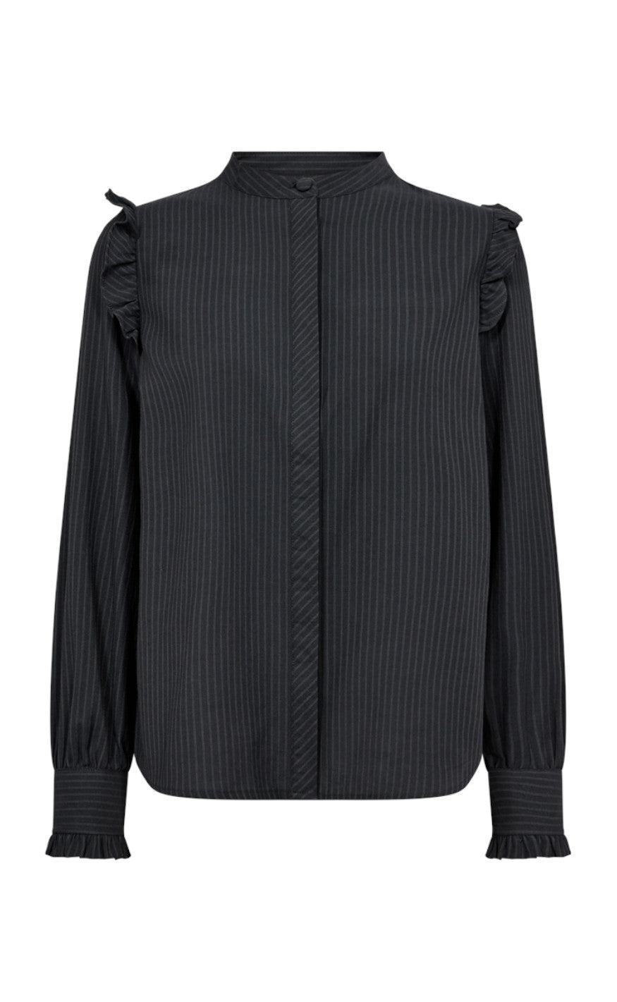 Freequent Skjorte Leli Pirate Black Smoked Pearl