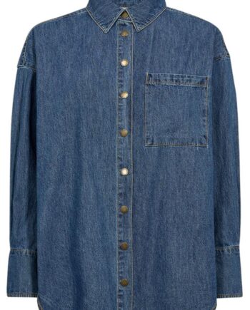 Freequent Skjorte Lisea Medium Blue Denim
