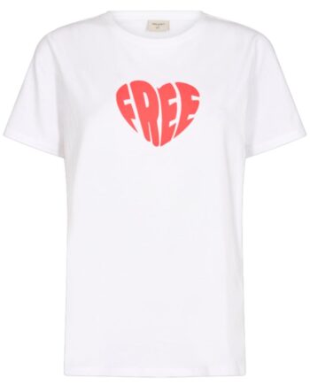 Freequent  -shirt Fenjal Brilliant White    Cherry Tomato