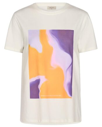 Freequent  -shirt Fenjal Offwhite    Royal Lilac