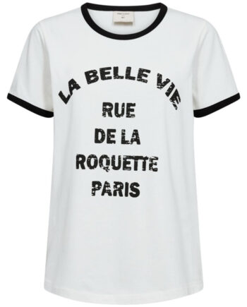 Freequent  -shirt Fenjal Star Off-white    Black