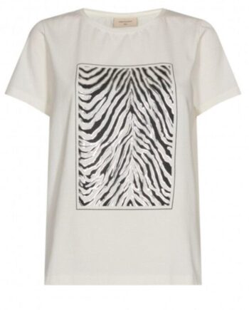 Freequent  -shirt Nola Zebra Off White
