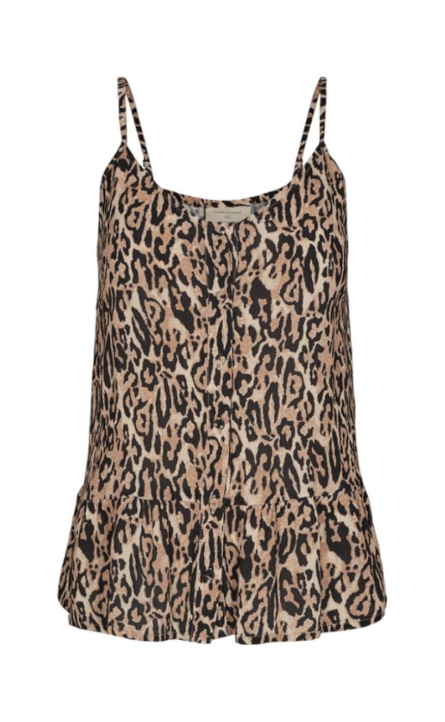 Freequent Top Mille Leo Beige Sand Mix