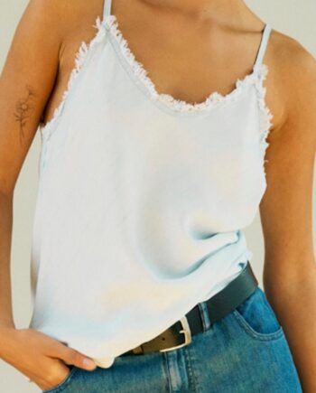 Freequent Top Renna Light Blue Denim