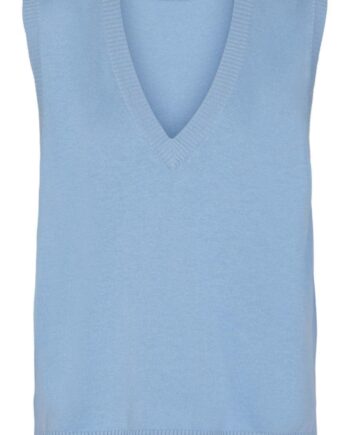 Freequent Vest Amazy Chambray Blue