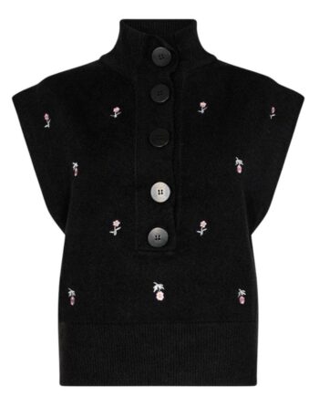 Freequent Vest Bila Black    Lavender