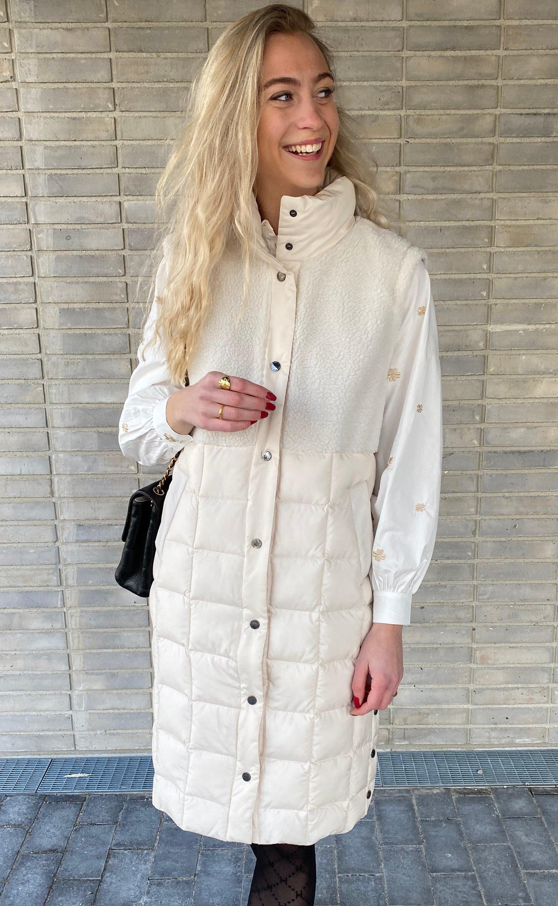 Freequent Vest Olga Teddy Birch