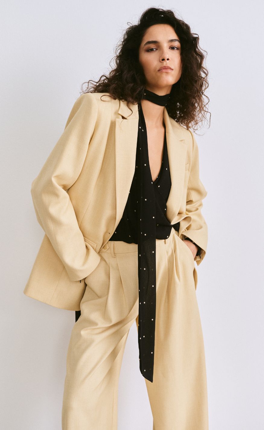 Gestuz Blazer Stacy Pale Hay Melange