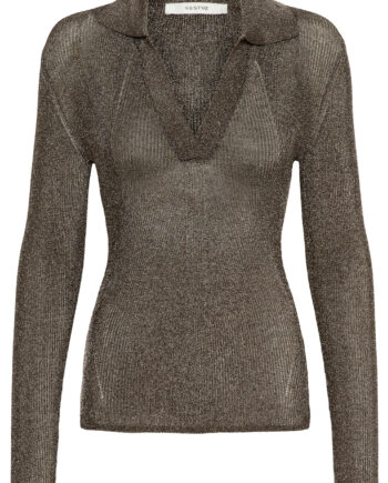 Gestuz Bluse Silvi Warm Grey Metallic