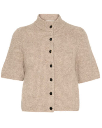 Gestuz Cardigan Alpha Ss Warm Sand Melange