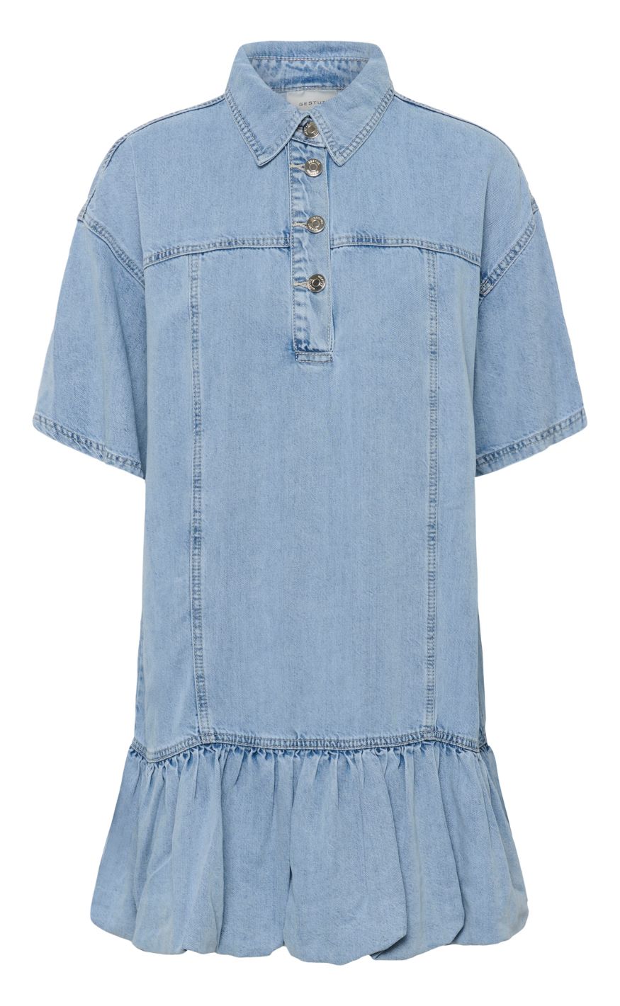 Gestuz Kjole Sea Mid Denim Blue