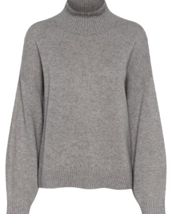 Gestuz Pullover Casia High Neck River Stone Melange