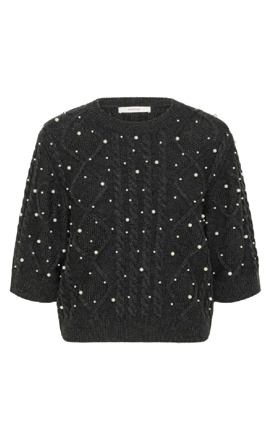 Gestuz Pullover Taiba Dark Grey Melange