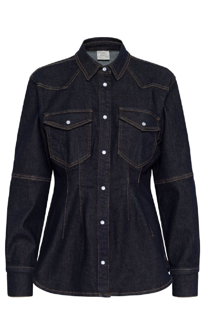 Gestuz Skjorte Mae Dark Blue Rinse