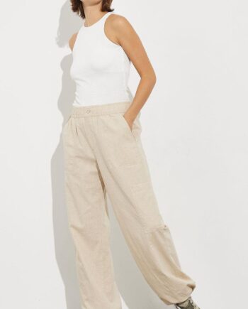 Global Funk Bukser Lana Li-  Natural Linen