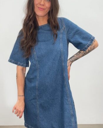 Global Funk Kjole Faunea Vintage Blue Wash