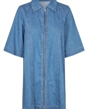 Global Funk Kjole Mira Zip-  Mid Vintage Blue